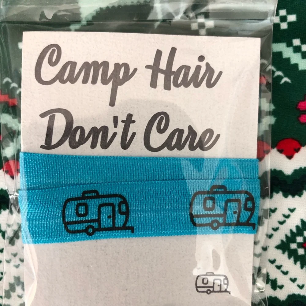 Brand New-Set of 2 -Camping hair ties
